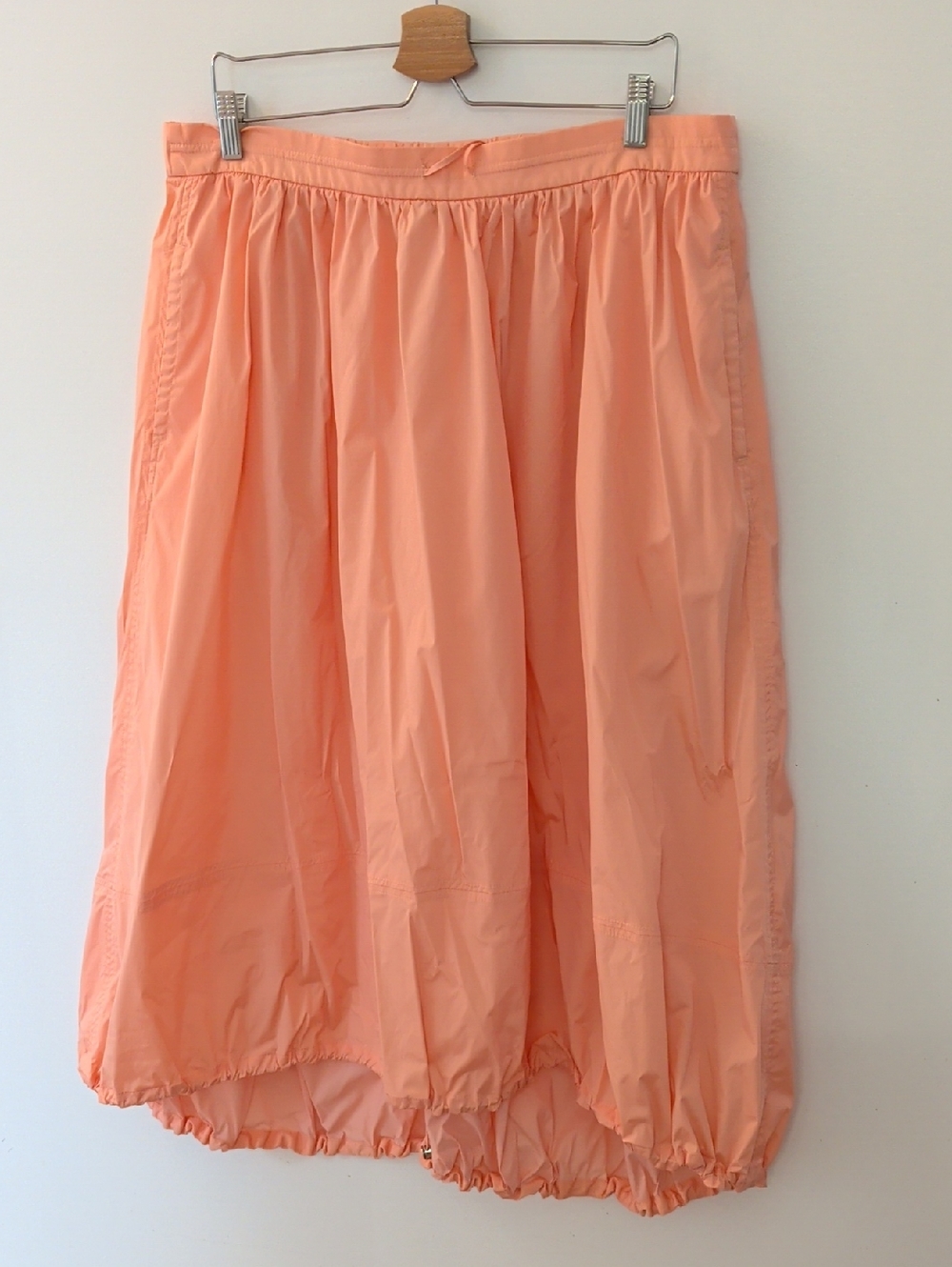 Athleta Peach High-Low Gathered Skirt